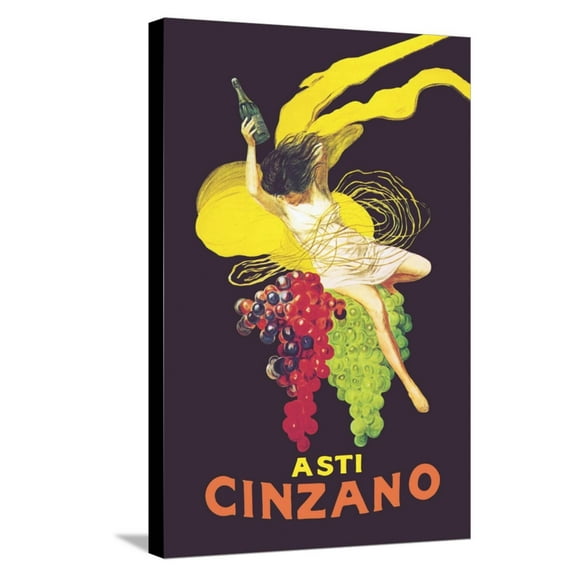 Art.com Asti Cinzano Stretched Canvas Print Wall Art by Leonetto Cappiello, 16" x 24"