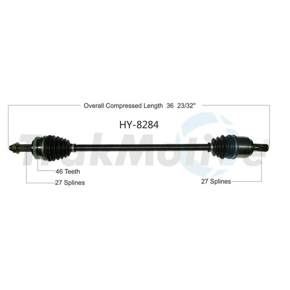 CV Axle Shaft Fits select: 2011-2013 KIA FORTE