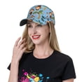 thumbnail image 6 of Kdxio Unisex Monkeys Swinging from Palms Pattern Baseball Cap Unisex Washed Classic Adjustable Hat, 6 of 7