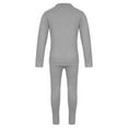 thumbnail image 6 of YONGHS Kids Boys Girls Thermal Long Johns Set Long Sleeve Tops and Pants Warm Base Layer Set Gray 5-6, 6 of 7