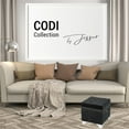 thumbnail image 2 of Jessar - Ottoman / Storage Footstool on Legs, Cubic, From the Codi Collection, Black Velvet, 2 of 2