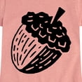 thumbnail image 3 of Instant Message - Tree And Acorn - Toddler & Youth Girls Short Sleeve Graphic T-Shirt, 3 of 6