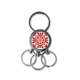 thumbnail image 1 of Textura de mosaico estilo rojo de Rusia Llavero de metal de acero inoxidable Llavero Anillo de cadena Llavero, 1 of 3