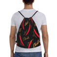 thumbnail image 2 of Bingfone Hot Chili Drawstrings Backpacks Bags For Men Women Gym Drawstrings Bag, 2 of 9