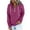 Hot Pink, variant on Aloohaidyvio Hoodies,Womens Hooded Sweatshirt Solid Color Long-Sleeved Casual Blouse Pullover Tops