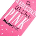 thumbnail image 4 of Cool Socks, Mean Girls Wear Pink Wednesday, Crew Sock, Funny Vibrant Print, 4 of 7