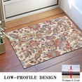 thumbnail image 3 of Beige Floral and Paisley Pattern Door Rugs,Washable Non Slip Door Mats Indoor,Decorative Door Mats,Entry Mat Indoor for Entrance,Bedroom,Kitchen,Bathroom,16"x24", 3 of 6