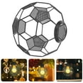 thumbnail image 2 of Pantalla de lámpara moderna calada con forma de balón de fútbol., 2 of 8