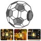 thumbnail image 2 of Pantalla de lámpara moderna calada con forma de balón de fútbol., 2 of 8