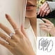 thumbnail image 2 of Tres en Uno Apilable Anillo Set Chapado Cubic Zirconia Boda Compromiso Promesa Anillo para Mujeres, 2 of 8