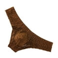 thumbnail image 4 of khonts,Men's Sexy Lace Bikini Breathable Erotic Underwear Stylish Bulge Pouch Underpants Coffee M, 4 of 5