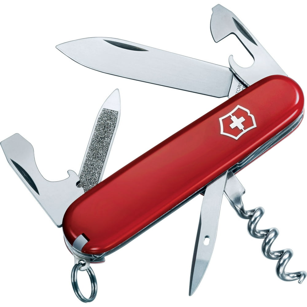 Victorinox Swiss Army Sportsman Pocket Knife (Red)
