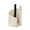 Natural Wood Tone, variant on Modern Spiral Design Paper Towel Holder, Countertop Wooden Tissue Dispenser with Metal Rod, FSC Certified Solid Wood Base for Kitchen Bathroom, One-Hand Tear Paper Towel Stand