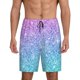 thumbnail image 1 of Balery Multicolor Glitter Pantalones cortos de pijama de punto de algodón para hombre con cinturilla y bolsillos-Medium, 1 of 6