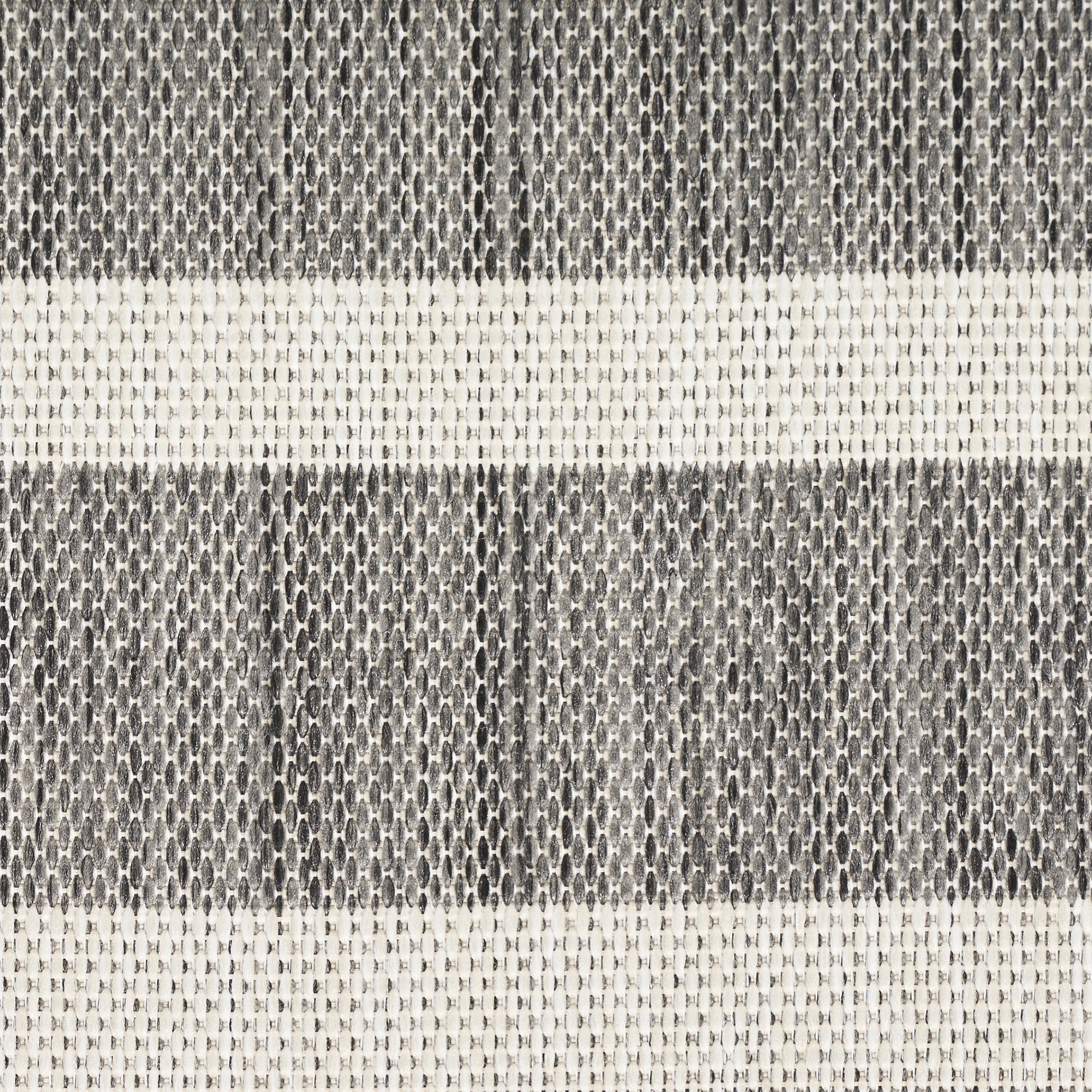 Nourison Positano Indoor/Outdoor Charcoal Ivory 7' x 10' Area Rug (7x10)