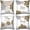 B, variant on Throw Pillow Covers 18x18 Inch Set of 4, Printed Decorative Square Pillowcases, Farmhouse Holiday Cushion Covers for Couch Sofa Living Room Bedroom Outdoor Home Decor