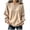 Khaki, variant on Hurxie Women's Long Sleeve Henley Shirts Button Down Raglan Top, Loose Fit Cozy Basic Tees Casual Pullover Tunic for Spring, Fall, Winter Pink,L