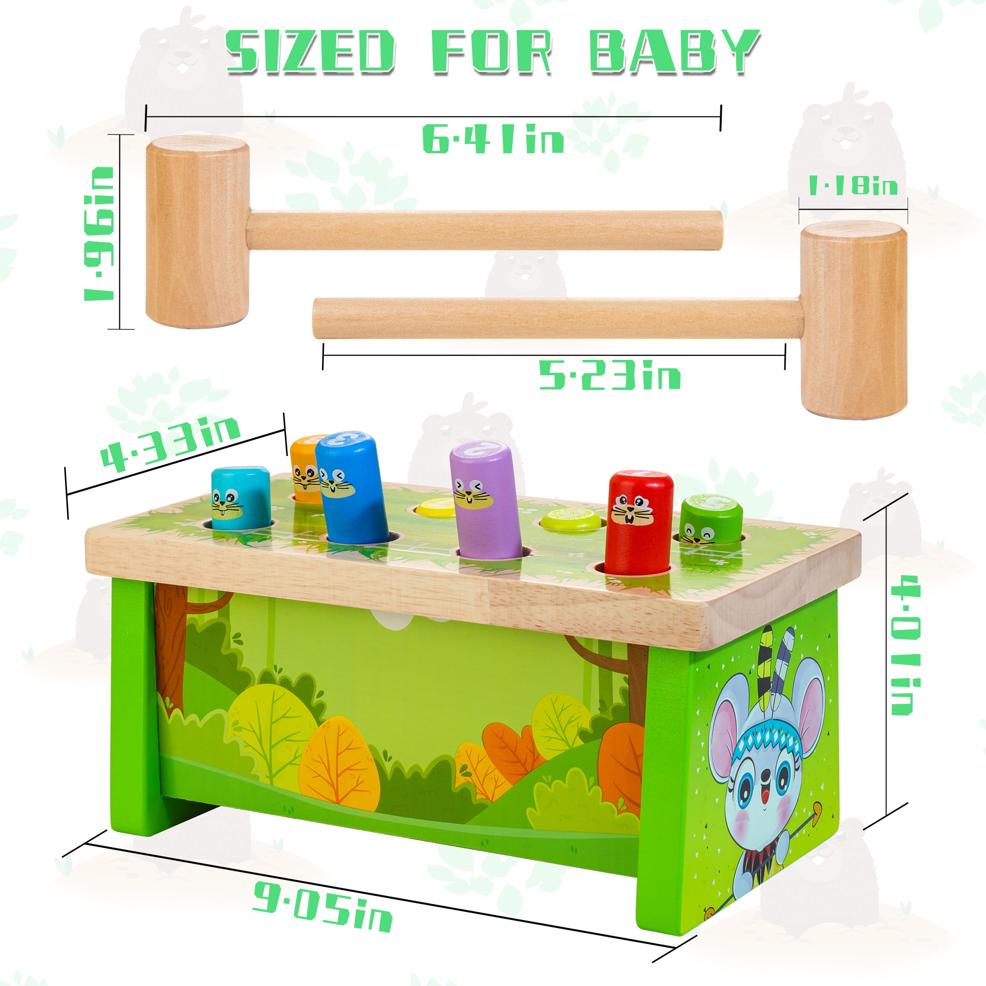 Baby Products Online - 7 Percussion Hammer Wooden Toys Montessori  Educational Fishing Game Xylophone Baby Toy for 3 Year Old Sensory  Developmental Fine Motor Toy Toddler Activities Age 1-2 2-4 Gift - Kideno