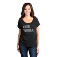 thumbnail image 2 of Thread Tank Over Yonder Women's Relaxed Slouchy Dolman T-Shirt Tee Heather Black Large, 2 of 4