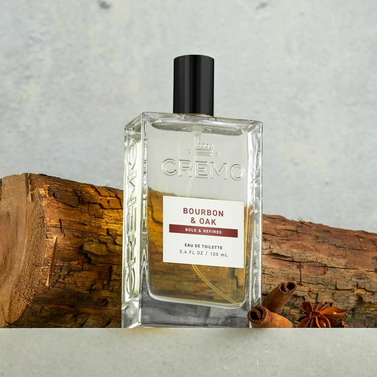 Cremo Cologne Spray, Bourbon & Oak, 3.4oz (Pack of 2)