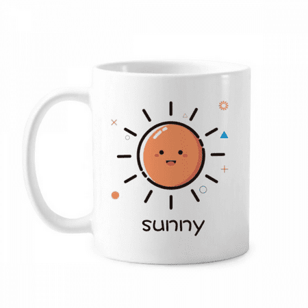 

Pleasant Sunny Day Sunbeam Mug Pottery Cerac Coffee Porcelain Cup Tableware