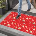 thumbnail image 4 of Red British Plaid Doormat Welcome Doormats Plaid Rugs Farmhouse Layered Door Mat Perfect for Front Door Porch Outdoor Rug, 4 of 7
