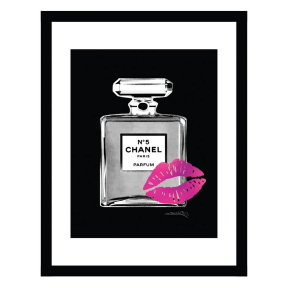 Designer Fashion Glam Perfume Bottle - Framed Print
