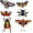 A, variant on 1set/6pieces Butterfly Insects Embroidery Applique Fabric Patches Badges DIY Craft for Jeans Clothes Decorated Sewing