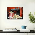 thumbnail image 5 of FCXZI Popcorn Movie Film Cinema Wall Decor Canvas Print Ready To Hang Room Home Art Decor 20x16in, 5 of 6