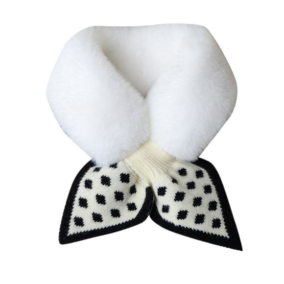 Outfmvch Scarf Scarf For Women Women Plush Scarf Scarf Warm Wool Imitation Scarf Artificial Wool Scarf Scarf For Men White One Size