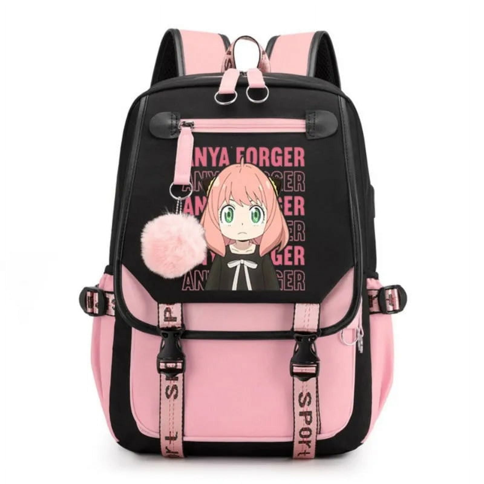 Ania SPY X FAMILY Anime Backpack for Women Anya Forger Student School Shoulder Bag Youth Outdoor Travel Backpack