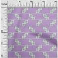 thumbnail image 1 of oneOone Tissu Popeline de Coton Rayé & à Carreaux Imprimé Kasuri BTY 56 Pouces de Large, 1 of 4