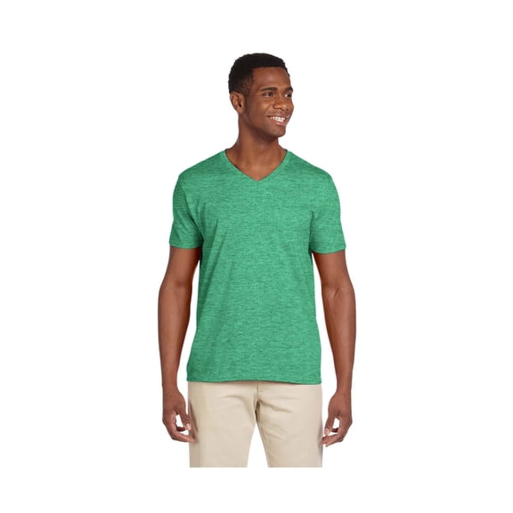 Gildan Men's Softstyle Preshrunk Heather V-Neck T-Shirt, Style G64V00