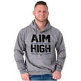 thumbnail image 5 of US Air Force Aim High USAF Logo Hoodie Sweatshirt Women Men Brisco Brands M, 5 of 6