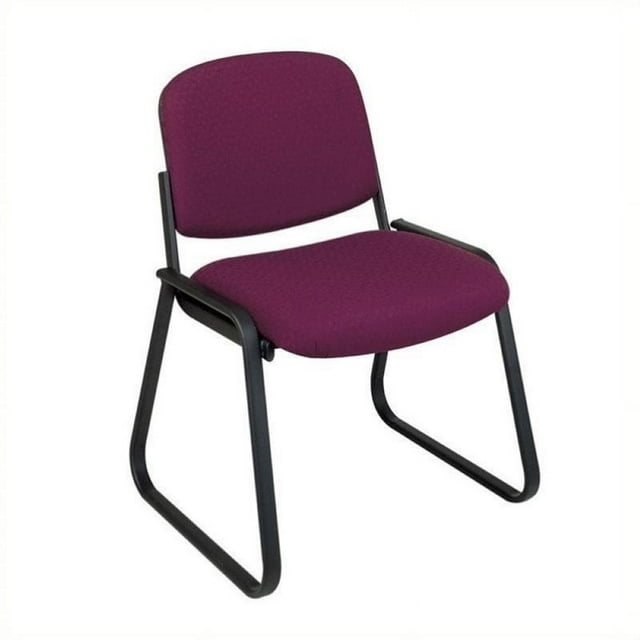 Scranton & Co Chaise d'Invité de Luxe avec Base Traîneau en Cabernet