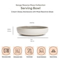 thumbnail image 2 of Sango Resona Moss/Cream 10" Large Ceramic Serving Bowl (Set of 2), 64.25 oz, 2 of 7