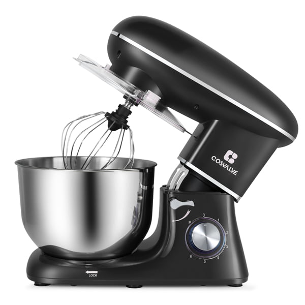 IM Beauty Stand Mixer, Kitchen Electric Food Mixer, Tilt-Head Household Stand  Mixer with Splash Guard, Dough Hook, Whisk, Flat Beater, Mixing Beater, for  Different Cooking Styles 