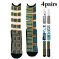 thumbnail image 2 of Crew Socks Breathable Transparent 4 Pairs Sheer Socks Novelty Socks Tube Socks, 2 of 10