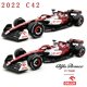 thumbnail image 2 of Bburago-coche de carreras Alfa Romeo, escala 1:43, 2022, F1, C42, #24, Guanyu Zhou, #77, Valtteri Bottas, modelo de aleación fundido a presión, juguete coleccionable Fivean unisex, 2 of 2