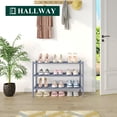 thumbnail image 5 of decorUhome 3 Tier Bamboo Shoe Rack , Shoe Shelf for Closet, Shoe Storage Organizer for Entryway, Grey, 26.7" x 11" x 18.3", 5 of 9