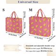 thumbnail image 2 of FORMRS Womens Corduroy Tote Bag Crossbody Shoulder Purse Handbag with Detachable Strap, Pink Banana Pattern, 2 of 7