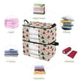 thumbnail image 4 of Foldable Clothes Storage Bags Clothes Organizer Bin with Clear Windows for Clothes Bedding Stylish Christmas Tree Pattern, 4 of 6