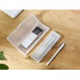 thumbnail image 6 of Pencil Case Storage Container for Organizing with Snap Lid Stackable Pencil Box Translucent Frosted Pencil Box Teen Adults Stationery Box for College Office Supplies, 6 of 6
