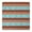 Blue and Brown, variant on Blue and Brown Geometric Pattern Square Fitted Tablecloth with Elastic Edge,Square Table Cover,Washable Elastic Table Cover for Home Kitchen Party Decor 34"x34"