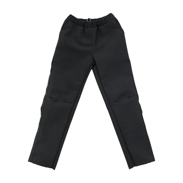 Ropa para figuras de acción a escala 1/6, pantalones de vestir, mini disfraz casual de moda para muñecas Negro