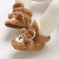 thumbnail image 4 of Akiihool Girls Boots Baby Slippers Girls Boys Booties Warm Winter Warm Cozy Socks Shoes (Brown,5), 4 of 5