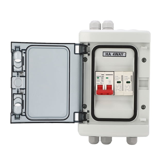 IP65 Waterproof Distribution Box Circuit Breaker with DC 500V MCB Isolation Switch and Circuit Protector for Outdoor