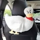 thumbnail image 1 of Soporte para caja de pañuelos de animales de coche de dibujos animados, cubierta de caja de pañuelos de pato blanco lindo, caja de servilletas de papel de animales creativos, contenedor, organizador d, 1 of 5