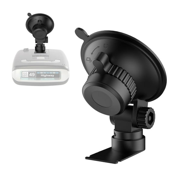 Soporte para detector de radar de parabrisas, adecuado para Escort MAX,MAX 2,2015-2019 MAX360 Base de montaje con ventosa de radar, con conexión de placa deslizante (no aplicable a los modelos MAX 3 y