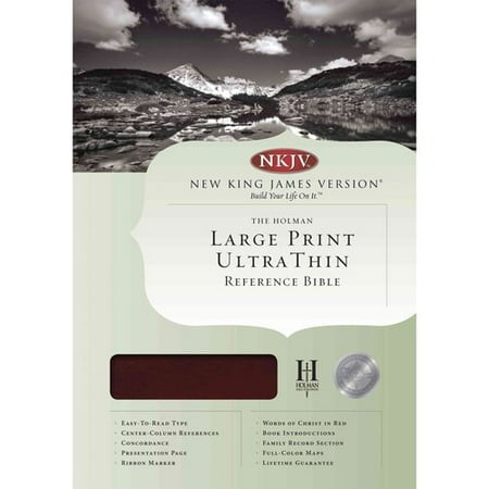 Holy Bible: New King James Version, Mahogany, LeatherTouch, Ultra Thin Reference